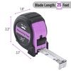 image:imageMr Pen Retractable Tape Measure 25 ft Purple Easy Read  Steel Retractable Measuring Tape with Fractions Ideal for Construction amp DIY ProjectsPastel Purple