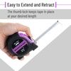 image:imageMr Pen Retractable Tape Measure 25 ft Purple Easy Read  Steel Retractable Measuring Tape with Fractions Ideal for Construction amp DIY ProjectsPastel Purple