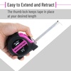 image:imageMr Pen Retractable Tape Measure 25 ft Purple Easy Read  Steel Retractable Measuring Tape with Fractions Ideal for Construction amp DIY ProjectsPink