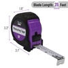image:imageMr Pen Retractable Tape Measure 25 ft Purple Easy Read  Steel Retractable Measuring Tape with Fractions Ideal for Construction amp DIY ProjectsPurple