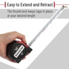 image:imageMr Pen Retractable Tape Measure 25 ft Purple Easy Read  Steel Retractable Measuring Tape with Fractions Ideal for Construction amp DIY ProjectsRedBlack