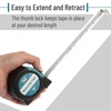 image:imageMr Pen Retractable Tape Measure 25 ft Purple Easy Read  Steel Retractable Measuring Tape with Fractions Ideal for Construction amp DIY ProjectsTealBlack
