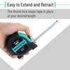 image:imageMr Pen Retractable Tape Measure 25 ft Purple Easy Read  Steel Retractable Measuring Tape with Fractions Ideal for Construction amp DIY ProjectsTurquoise Blue