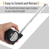 image:imageMr Pen Retractable Tape Measure 25 ft Purple Easy Read  Steel Retractable Measuring Tape with Fractions Ideal for Construction amp DIY ProjectsWhite