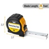 image:imageMr Pen Retractable Tape Measure 25 ft Purple Easy Read  Steel Retractable Measuring Tape with Fractions Ideal for Construction amp DIY ProjectsYellow Double Sided