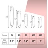 image:imageMr Pen Safety Pins Assorted 400 Pack 5 Different Sizes Silver