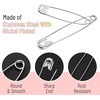 image:imageMr Pen Safety Pins Assorted 400 Pack 5 Different Sizes Silver