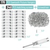 image:imageMr Pen Sawtooth Picture Hangers 511 Pack Silver  Metal Picture Frame Hangers with Screws and Screwdriver