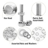 image:imageMr Pen Stainless Steel Nuts and Bolts Assortment Kit 408 pcs  M5 M6 M8 Hex Head Metric Bolts and Nuts Assortment Flat amp Lock Washers with Clear Storage Box Hardware Kit