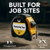 image:imageMr Pen Tape Measure 25Foot Yellow Steel Measuring Tape  Easy Read Tape Measure with Fractions Retractable Measuring Tape