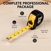 image:imageMr Pen Tape Measure 25Foot Yellow Steel Measuring Tape  Easy Read Tape Measure with Fractions Retractable Measuring Tape