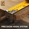 image:imageMr Pen Tape Measure 25Foot Yellow Steel Measuring Tape  Easy Read Tape Measure with Fractions Retractable Measuring Tape