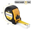 image:imageMr Pen Tape Measure 25Foot Yellow Steel Measuring Tape  Easy Read Tape Measure with Fractions Retractable Measuring Tape