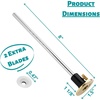 image:imageMr Pen Wheel Marking Gauge 2 Extra Blades Laser Engraved Graduations Solid Brass Face Adjustable  Marking Gauge Woodworking Wood Scribe Tool Marking Tool Woodworking Gauges Marking Guide Marking Gauges for Woodworking
