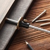 image:imageMr Pen Wheel Marking Gauge 2 Extra Blades Laser Engraved Graduations Solid Brass Face Adjustable  Marking Gauge Woodworking Wood Scribe Tool Marking Tool Woodworking Gauges Marking Guide Marking Gauges for Woodworking
