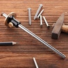 image:imageMr Pen Wheel Marking Gauge 2 Extra Blades Laser Engraved Graduations Solid Brass Face Adjustable  Marking Gauge Woodworking Wood Scribe Tool Marking Tool Woodworking Gauges Marking Guide Marking Gauges for Woodworking