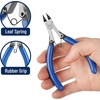 image:imageMr Pen Wire Cutter 6 Inch 5 Pack Green amp Ivory Ergonomic Rubber Handle  Spring Loaded Wire Cutters for Crafting Snips Flush Cut Pliers Diagonal Cutting PliersBlue