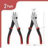 image:imageMr Pen Wire Cutter 6 Inch 5 Pack Green amp Ivory Ergonomic Rubber Handle  Spring Loaded Wire Cutters for Crafting Snips Flush Cut Pliers Diagonal Cutting PliersRedBlack