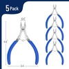 image:imageMr Pen Wire Cutter 6 Inch 5 Pack Green amp Ivory Ergonomic Rubber Handle  Spring Loaded Wire Cutters for Crafting Snips Flush Cut Pliers Diagonal Cutting PliersBlue
