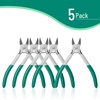 image:imageMr Pen Wire Cutter 6 Inch 5 Pack Green amp Ivory Ergonomic Rubber Handle  Spring Loaded Wire Cutters for Crafting Snips Flush Cut Pliers Diagonal Cutting PliersGreen  Ivory  Springloaded