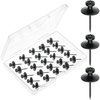 image:imageMr Pen Double Headed Picture Hanging Nails 80 Pack Silver  Picture Nails Tacks for Wall Hangings Wall Pins for Hanging Wall Nails for Hanging Thumb Tacks for Wall HangingBlack