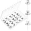 image:imageMr Pen Double Headed Picture Hanging Nails 80 Pack Silver  Picture Nails Tacks for Wall Hangings Wall Pins for Hanging Wall Nails for Hanging Thumb Tacks for Wall HangingSilver