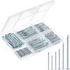 image:imageMr Pen Nail Assortment Kit 1200 Pcs 4 Sizes Black Picture Hangers  Small Nails for Hanging Pictures Finishing Nails for Drywall WoodSilver