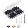 image:imageMr Pen Nail Assortment Kit 600 pcs 4 Sizes Silver Picture Hangers  Small Nails for Hanging Pictures Finishing Nails for Drywall and WoodBlack