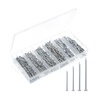 image:imageMr Pen Nail Assortment Kit Bulk 1200 Pcs 4 Sizes Silver Small Nails for Hanging Pictures Finishing Nails