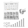 image:imageMr Pen Nuts and Bolts Assortment Kit 370 pcs Stainless Steel  M4 Screws7 Sizes 630mmButton Head Socket Cap M4 Bolts and Nuts Kit with Clear Storage Box