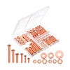 image:imageMr Pen Nuts and Bolts Assortment Kit 550 pcs  Carbon Steel M3 M4 M5 Phillips Pan Head Assorted Nuts and BoltsRose Gold