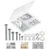 image:imageMr Pen Nuts and Bolts Assortment Kit 550 pcs  Carbon Steel M3 M4 M5 Phillips Pan Head Assorted Nuts and BoltsSilver