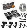 image:imageMr Pen Picture Hanging Kit 410 pcs Gold Assorted Hooks Nails  Sawtooth Hangers DRings Steel Wire Ring Hooks Home Wall Mount Hardware for Frames Canvas DcorBlack