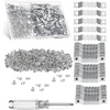 image:imageMr Pen Sawtooth Picture Hangers 511 Pack Silver  Metal Picture Frame Hangers with Screws and Screwdriver