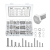 image:imageMr Pen Stainless Steel Nuts and Bolts Assortment Kit 408 pcs  M5 M6 M8 Hex Head Metric Bolts and Nuts Assortment Flat amp Lock Washers with Clear Storage Box Hardware Kit