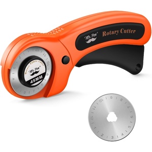 image:imageMr Pen 45mm Rotary Cutter with 1 Extra Blade Ergonomic Handle  Rotary Cutter for FabricOrange