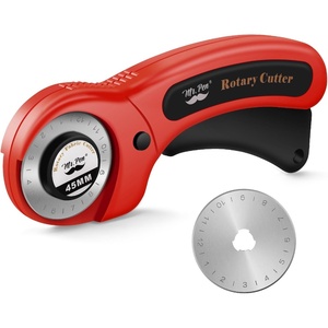 image:imageMr Pen 45mm Rotary Cutter with 1 Extra Blade Ergonomic Handle  Rotary Cutter for FabricRed