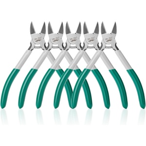 image:imageMr Pen 5 Wire Cutters Bulk 5 Pack Precision Cutting Pliers  Ultra Sharp Wire Snips Wire Clippers Diagonal Cutting Pliers for Jewelry Making Crafting Wire Cutters SetGreen  Ivory  Springloaded