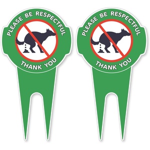 image:imageMr Pen No Dog Poop Signs for Yard 145 x 8 2 Pack Aluminum  Dog Poop Signs for Lawn with Stake Weatherproof Durable and Easy to Install