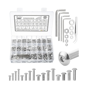 image:imageMr Pen Nuts and Bolts Assortment Kit 120 pcs Stainless Steel  M6 Screws 7 Sizes 1035mmHex Socket Head Cap Screws Assorted Nuts and Bolts Nut Bolt and Washer Assortment810 pcs  M3 M4 M5 M6