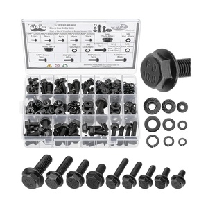 image:imageMr Pen Nuts and Bolts Assortment Kit 272 pcs Black Carbon Steel  Grade 109 M6 M8 M1012mm to 30mm Flange Hex Head Metric Assorted Nuts and Bolts