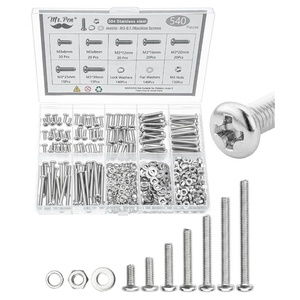 image:imageMr Pen Nuts and Bolts Assortment Kit 540 pcs Stainless Steel  M37 Sizes 630mmPhillips Pan Head Socket Cap Screws Assorted Nuts and Bolts Nut Bolt and Washer Assortment Bolt and Nut Ass
