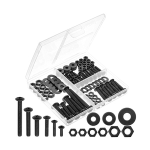 image:imageMr Pen Nuts and Bolts Assortment Kit 550 pcs  Carbon Steel M3 M4 M5 Phillips Pan Head Assorted Nuts and BoltsBlack