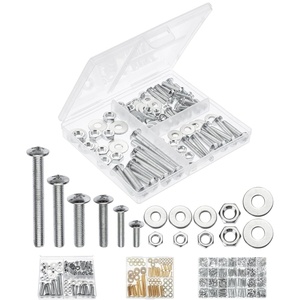image:imageMr Pen Nuts and Bolts Assortment Kit 550 pcs  Carbon Steel M3 M4 M5 Phillips Pan Head Assorted Nuts and BoltsSilver
