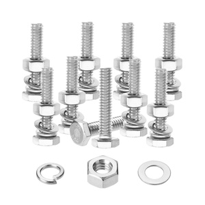 image:imageMr Pen Nuts and Bolts Set 1420x1 10 Sets Stainless Steel  Hex Head Nut and Bolt Set Flat amp Lock Washers1420x1 14