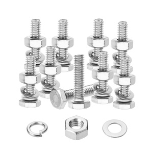 image:imageMr Pen Nuts and Bolts Set 1420x1 10 Sets Stainless Steel  Hex Head Nut and Bolt Set Flat amp Lock Washers1420x1