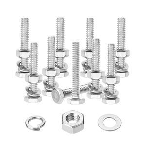 image:imageMr Pen Nuts and Bolts Set 1420x1 10 Sets Stainless Steel  Hex Head Nut and Bolt Set Flat amp Lock Washers1420x112