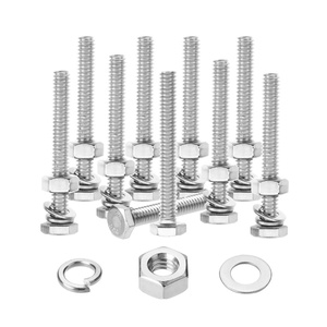 image:imageMr Pen Nuts and Bolts Set 1420x1 10 Sets Stainless Steel  Hex Head Nut and Bolt Set Flat amp Lock Washers1420x2