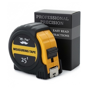 image:imageMr Pen Retractable Tape Measure 25 ft Purple Easy Read  Steel Retractable Measuring Tape with Fractions Ideal for Construction amp DIY ProjectsYellow