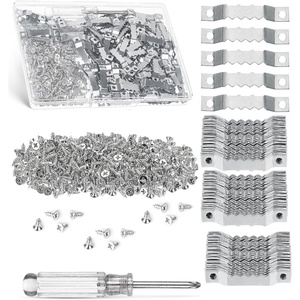 image:imageMr Pen Sawtooth Picture Hangers 511 Pack Silver  Metal Picture Frame Hangers with Screws and Screwdriver